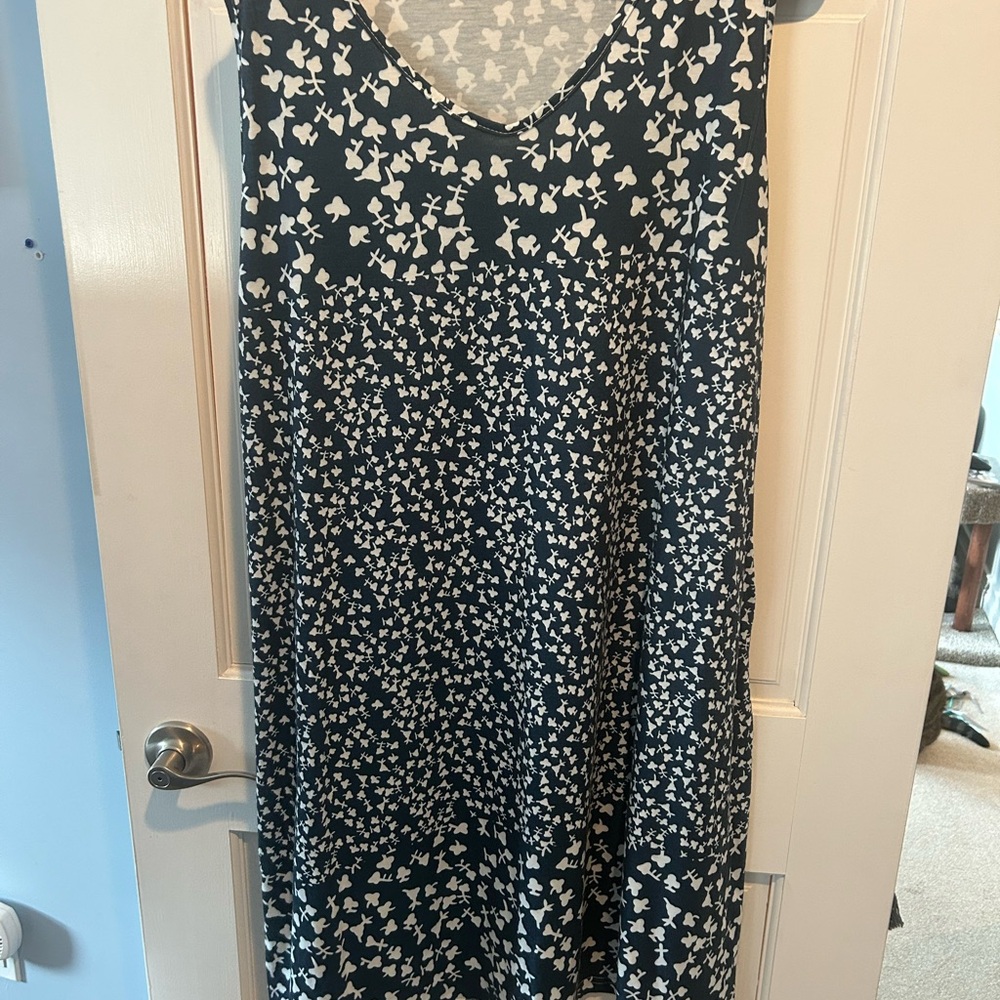 Black and White Floral Dress